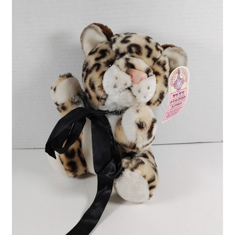 Circus Circus Leopard Plush 9" Stuffed Animal Las Vegas Vintage  Jungle Friend